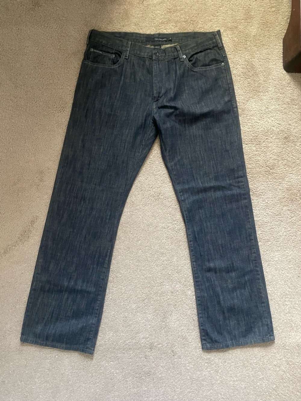 Mens Calvin Klein Bootcut Jeans 100% Cotton size 36/32